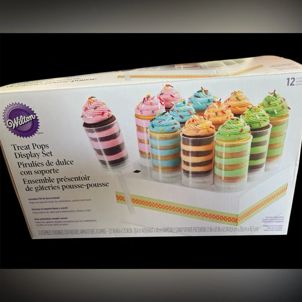 Wilton Rainbow Push Pop Cake Toppers - Set of 2
